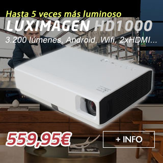 Luximagen HD1000 el videoproyector de led mas luminoso
