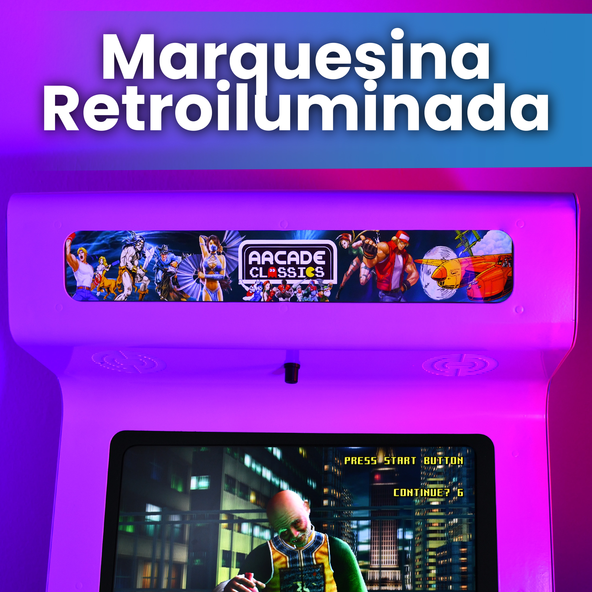 Bartop arcade diseño moderno Intel N100 16GB RAM > Pandora box