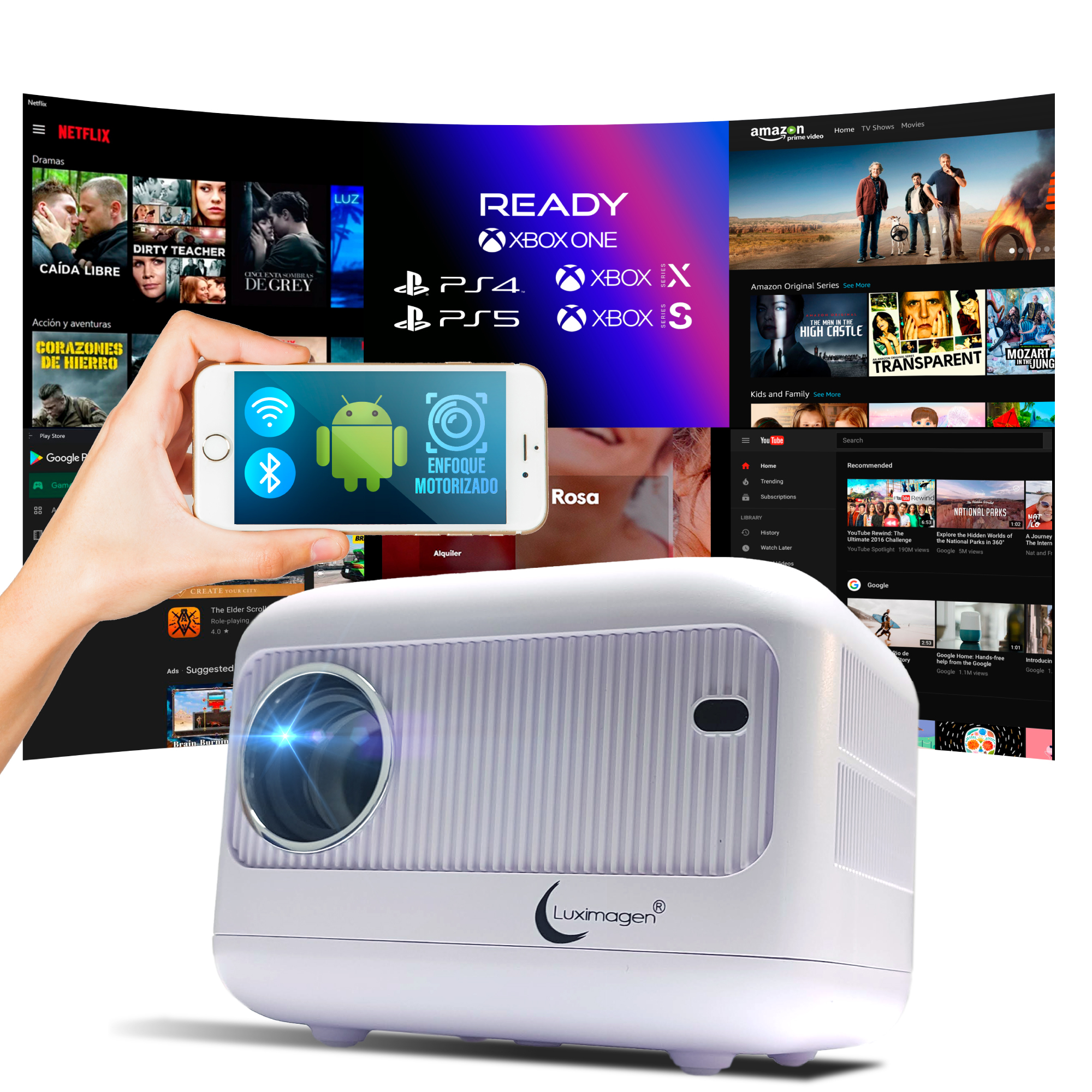 Este proyector portátil es una compra excelente por menos de 400 euros:  calidad HD, Android TV