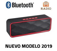 Altavoz Bluetooth Unicview SC-211 Rojo Estéreo con Radio Altavoc