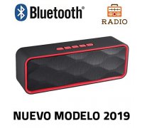 Bluetooth Speaker Unicview SC-211 Red Stereo with Wireless Radio