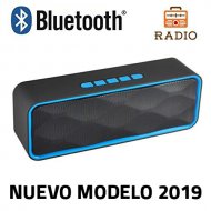 Altavoz Bluetooth Unicview SC-211 Azul Estéreo con Radio Altavoc