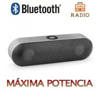 Altavoz Bluetooth 6W,Unicview NBY-18 Plata Estéreo Altavoces Ina