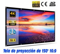 Tela de proyección Lux-Screen Formato 150" formato 16.9