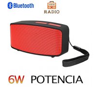 Altavoz Bluetooth 6W,Unicview N10 Rojo
