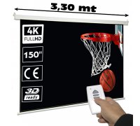 Electric projector screen 150" 4:3