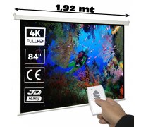 Pantalla de proyeccion electrica de 72" ( 1,40 x 1,06 metros )