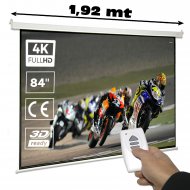 Pantalla de proyección eléctrica de 84" (1,71 x 1,28 metros)