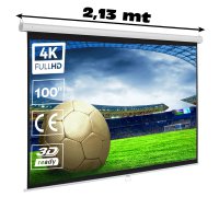 Manual projector screen 100" ( 2 x 1,50 metros)