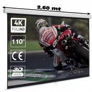 Pantalla de proyección manual de 110" 16:9  (REPAQUETADA)
