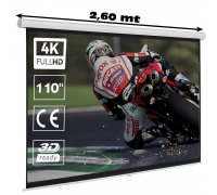 Pantalla de proyección manual de 110" 16:9  (REPAQUETADA)