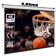 Pantalla de proyección manual de 120" 16:9  (REACONDICIONADA)
