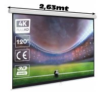 Manual projection screen 120" 4:3