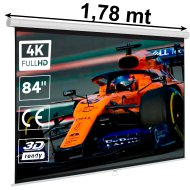 Pantalla de proyección manual de 84" (REACONDICIONADA)