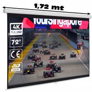 Pantalla de proyeccion Manual Luxscreen 72"  16:9 (154 x 87 cm )