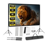 Pantalla de proyección portátil 120" 16:9 (REACONDICIONADA)