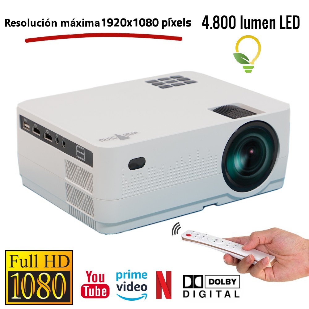Unicview HD450 Android 4.800 lúmenes Keystone digital vertical y > de proyector Proyectores