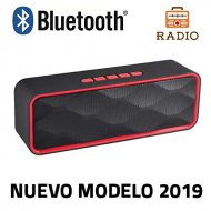 Bluetooth Speaker Unicview SC-211 Red Stereo with Wireless Radio