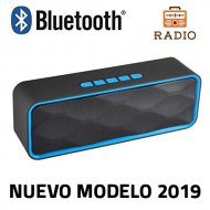 Bluetooth Speaker Unicview SC-211 Blue Stereo with Radio Wireles