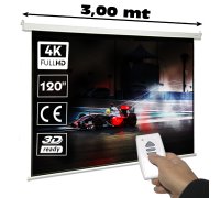 Pantalla de proyección eléctrica de 120" formato 16:9 Pantalla de proyección eléctrica de 120" formato 16:9