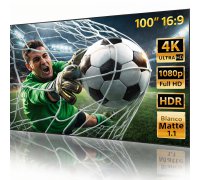 Pantalla de proyeccion formato marco fijo 100" Blanco mate 1.1 Pantalla de proyeccion formato marco fijo 100" Blanco mate 1.1